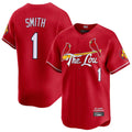 Silnrao St. Louis Cardinals #1 Ozzie Smith Player Red City Connect Limited Stitched Jerseys