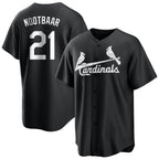Silnrao St. Louis Cardinals #21 Lars Nootbaar Player Black City Connect Home Limited Stitched Jerseys