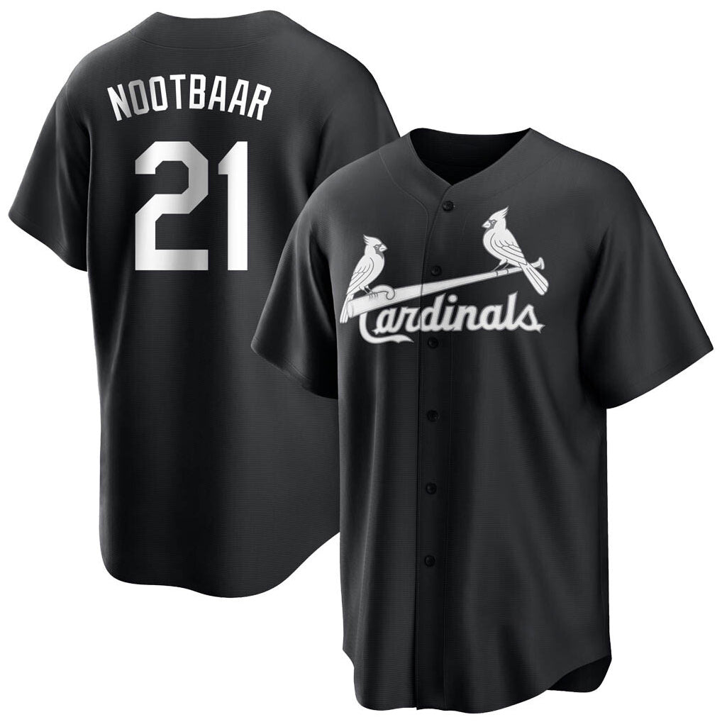 Silnrao St. Louis Cardinals #21 Lars Nootbaar Player Black City Connect Home Limited Stitched Jerseys