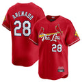 Silnrao St. Louis Cardinals #28 Nolan Arenado Player Red City Connect Limited Stitched Jerseys
