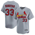 Silnrao St. Louis Cardinals #33 Brendan Donovan Player Gray Home Limited Stitched Jerseys
