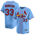 Silnrao St. Louis Cardinals #33 Brendan Donovan Player Light Blue Home Limited Stitched Jerseys