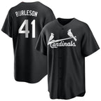 Silnrao St. Louis Cardinals #41 Alec Burleson Player Black City Connect Home Limited Stitched Jerseys