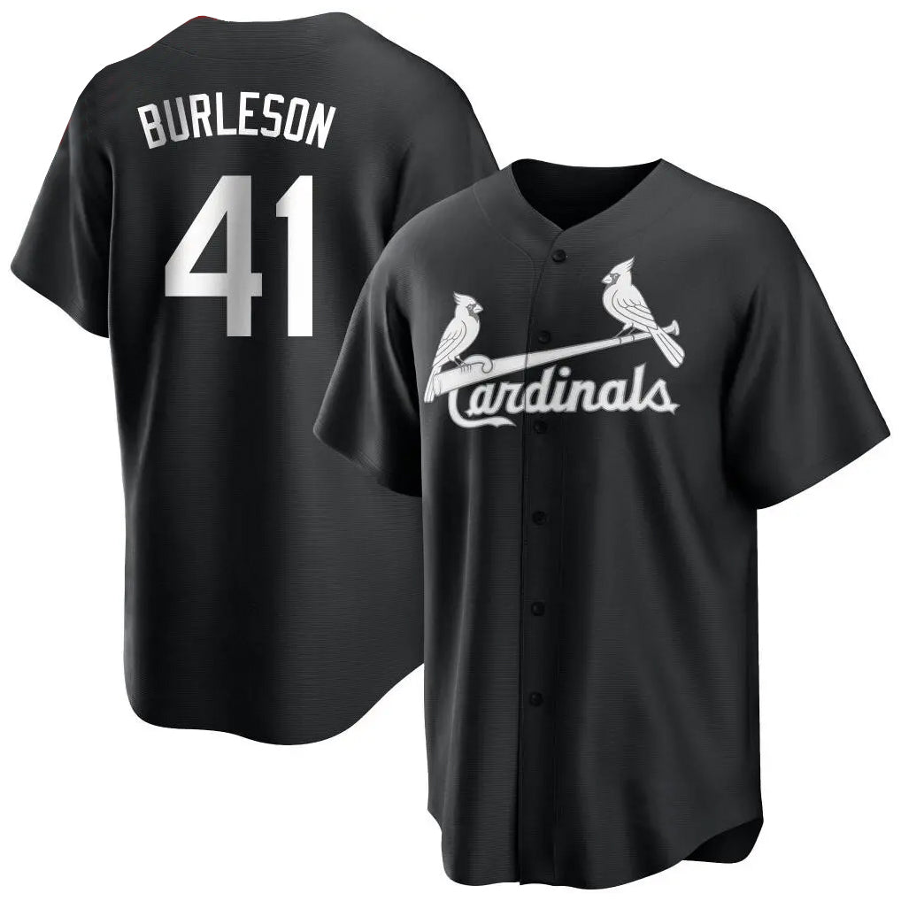 Silnrao St. Louis Cardinals #41 Alec Burleson Player Black City Connect Home Limited Stitched Jerseys