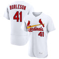 Silnrao St. Louis Cardinals #41 Alec Burleson Player White Home Limited Elite Stitched Jerseys