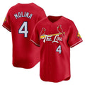 Silnrao St. Louis Cardinals #4 Yadier Molina Player Red City Connect Limited Stitched Jerseys