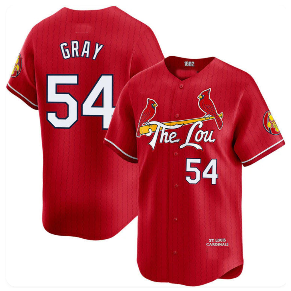 Silnrao St. Louis Cardinals #54 Sonny Gray Player Red City Connect Limited Stitched Jerseys