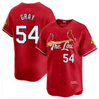 Silnrao St. Louis Cardinals #54 Sonny Gray Player Red City Connect Limited Stitched Jerseys