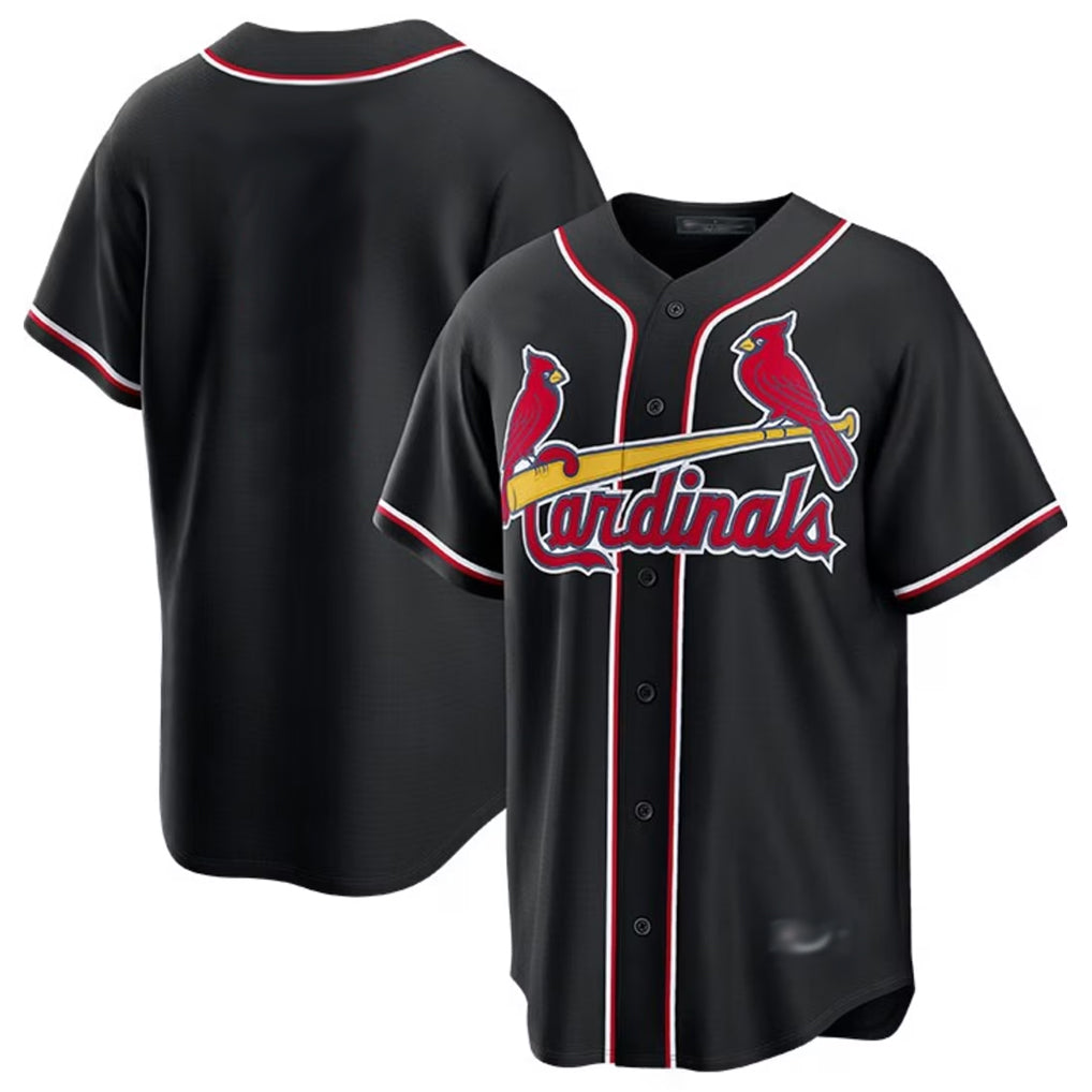 Silnrao St. Louis Cardinals ## Cardinals Blank Player Black Replica Carbon Fashion Stitched Jerseys