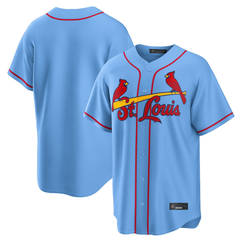 Silnrao St. Louis Cardinals ## Cardinals Blank Player Light Blue Home Limited Game Stitched Jerseys