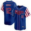 Silnrao T.Bay Rays #12 Wade Boggs Player Royal 2025 Independence Day Vapor Premier Limited Stitched Jerseys