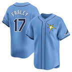 Silnrao T.Bay Rays #17 Jake Fraley Player Light Blue Home Limited Stitched Jerseys
