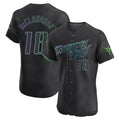 Silnrao T.Bay Rays #18 Shane McClanahan Player Black City Connect Home Limited Elite Stitched Jerseys