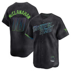 Silnrao T.Bay Rays #18 Shane McClanahan Player Black City Connect Home Limited Stitched Jerseys