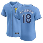 Silnrao T.Bay Rays #18 Shane McClanahan Player Light Blue Home Limited Stitched Jerseys