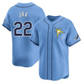 Silnrao T.Bay Rays #22 Griffin Jax Player Light Blue Home Limited Stitched Jerseys