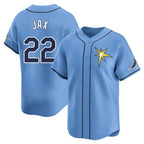 Silnrao T.Bay Rays #22 Griffin Jax Player Light Blue Home Limited Stitched Jerseys
