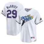 Silnrao T.Bay Rays #29 Fred McGriff Player White City Connect Home Stitched Jerseys