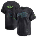 Silnrao T.Bay Rays #2 Yandy Diaz Player Black City Connect Home Limited Stitched Jerseys