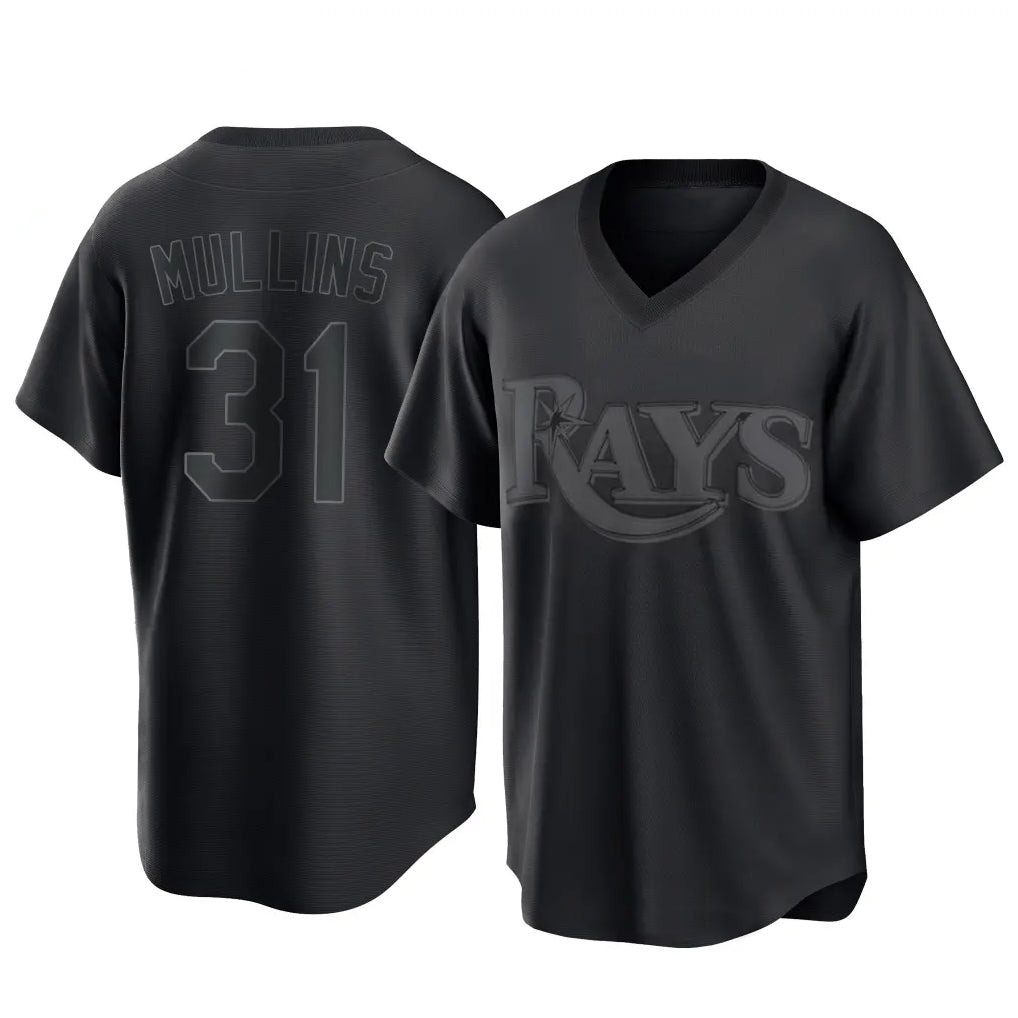 Silnrao T.Bay Rays #31 Cedric Mullins Player Black Home Game Stitched Jerseys