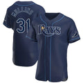 Silnrao T.Bay Rays #31 Cedric Mullins Player Navy Home Limited Elite Stitched Jerseys