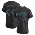 Silnrao T.Bay Rays #44 Ryan Pepiot Player Black City Connect Home Limited Elite Stitched Jerseys
