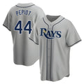 Silnrao T.Bay Rays #44 Ryan Pepiot Player Gray Home Game Stitched Jerseys