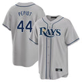Silnrao T.Bay Rays #44 Ryan Pepiot Player Gray Home Limited Stitched Jerseys
