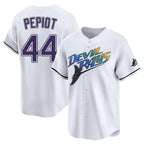 Silnrao T.Bay Rays #44 Ryan Pepiot Player White City Connect Home Stitched Jerseys