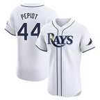 Silnrao T.Bay Rays #44 Ryan Pepiot Player White Home Limited Elite Stitched Jerseys