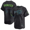 Silnrao T.Bay Rays #57 Drew Rasmussen Player Black City Connect Home Limited Stitched Jerseys