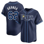 Silnrao T.Bay Rays #62 Jonathan Aranda Player Navy Home Limited Stitched Jerseys