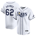 Silnrao T.Bay Rays #62 Jonathan Aranda Player White Home Limited Stitched Jerseys