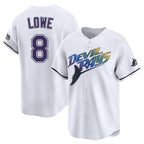 Silnrao T.Bay Rays #8 Brandon Lowe Player White City Connect Home Stitched Jerseys