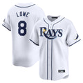 Silnrao T.Bay Rays #8 Brandon Lowe Player White Home Limited Stitched Jerseys