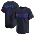 Silnrao T.Blue Jays #0 Andres Gimenez Player Black City Connect Limited Stitched Jerseys