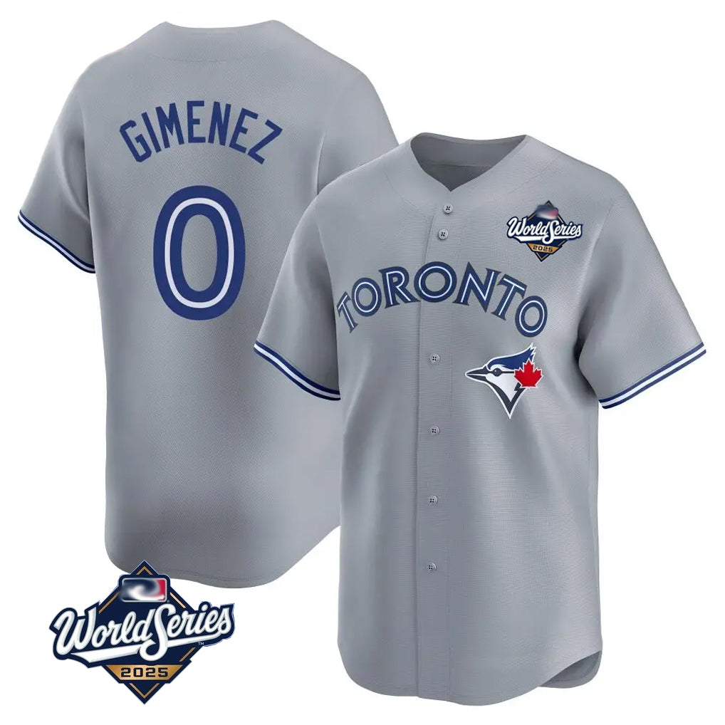 Silnrao T.Blue Jays #0 Andres Gimenez Player Blue Home Game Stitched Jerseys