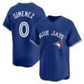 Silnrao T.Blue Jays #0 Andres Gimenez Player Royal Home Game Stitched Jerseys