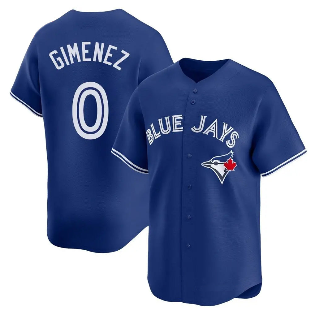 Silnrao T.Blue Jays #0 Andres Gimenez Player Royal Home Game Stitched Jerseys