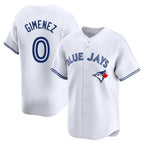 Silnrao T.Blue Jays #0 Andres Gimenez Player White Home Limited Stitched Jerseys