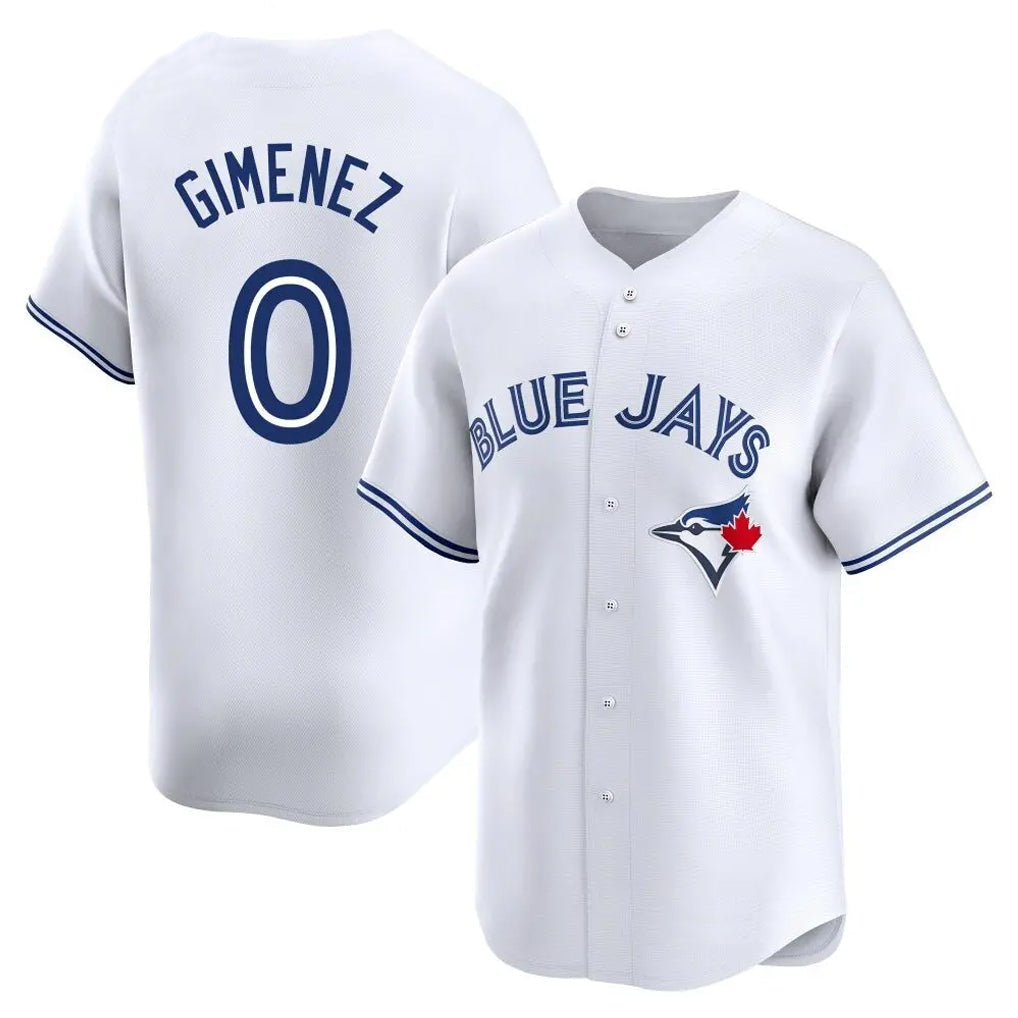 Silnrao T.Blue Jays #0 Andres Gimenez Player White Home Limited Stitched Jerseys