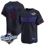 Silnrao T.Blue Jays #11 Bo Bichette Player Black 2025 World Series City Connect Limited Stitched Jerseys