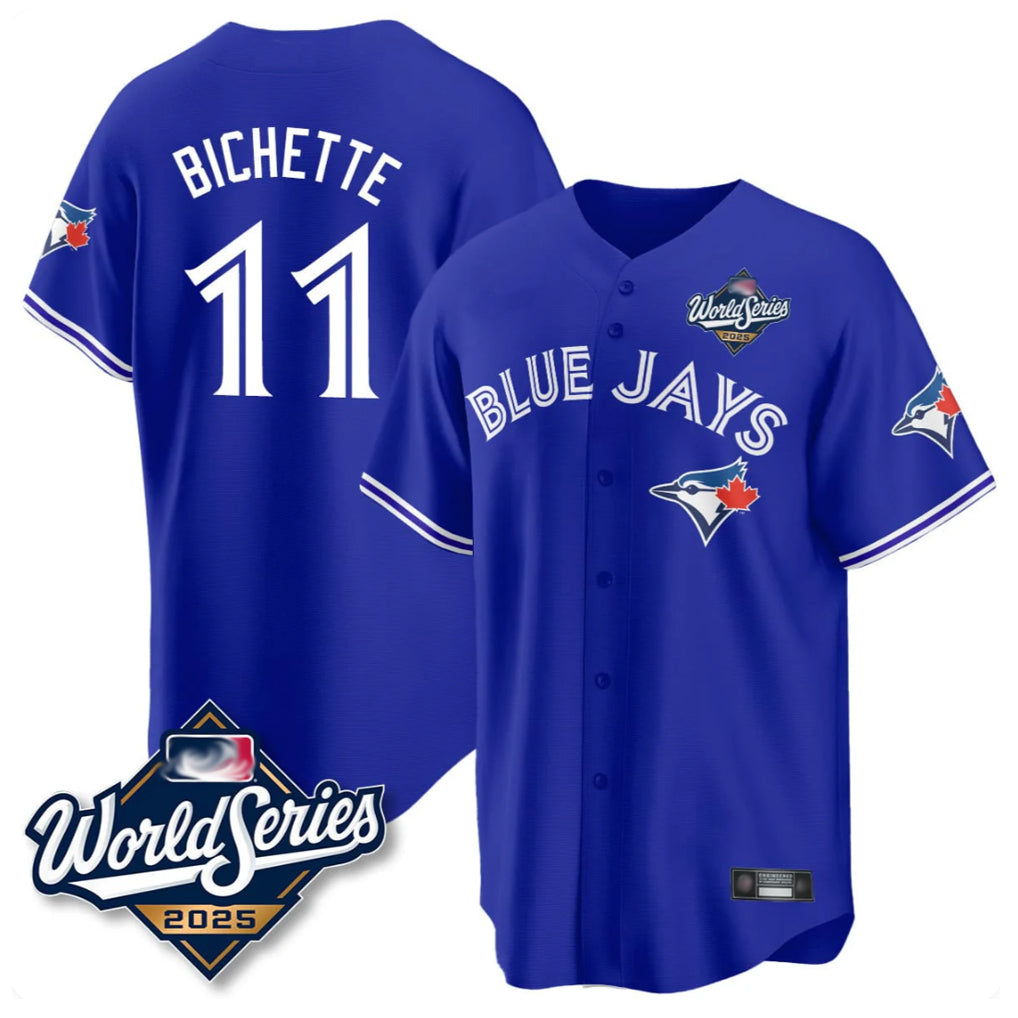 Silnrao T.Blue Jays #11 Bo Bichette Player Blue 2025 World Series Rush Limited Stitched Jerseys