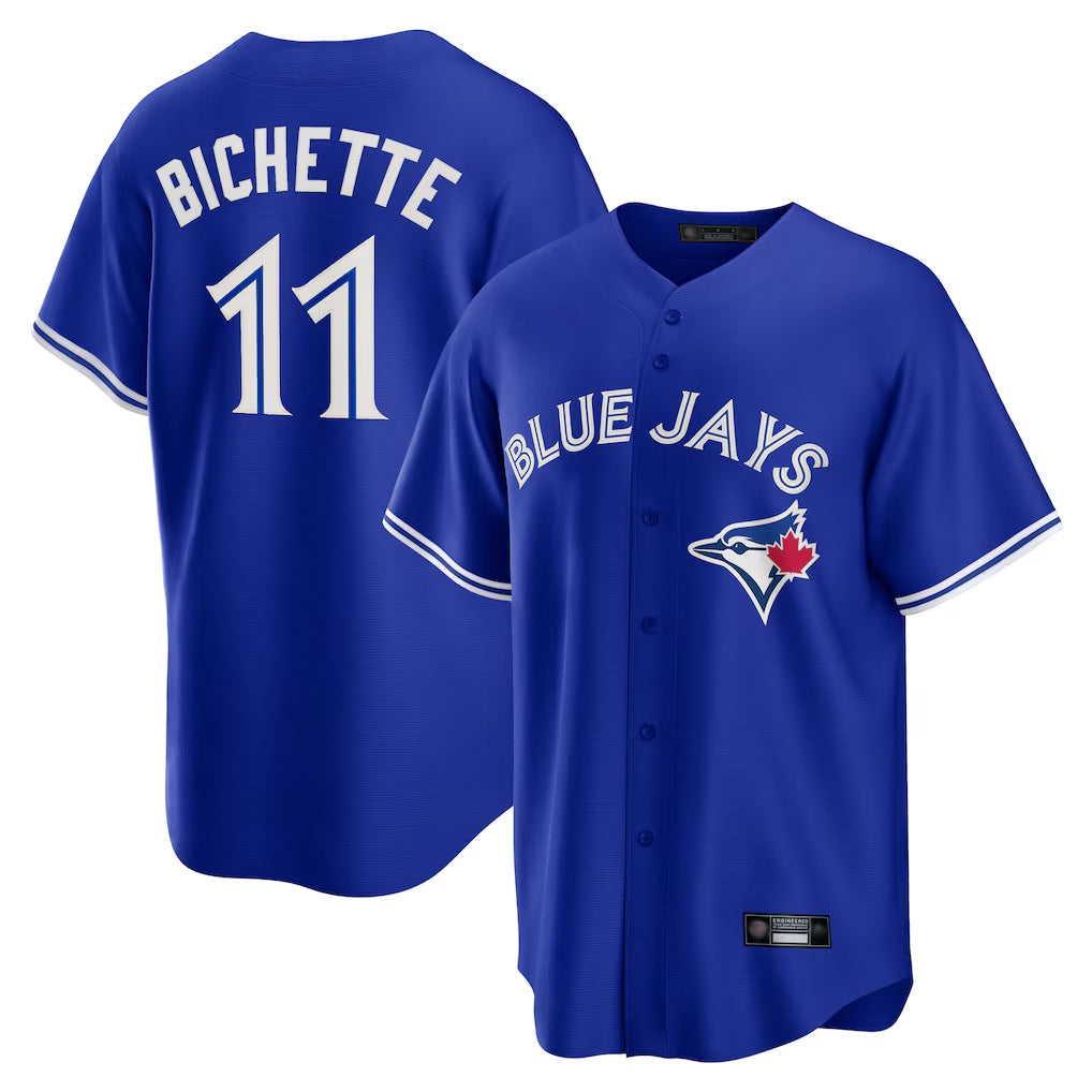 Silnrao T.Blue Jays #11 Bo Bichette Player Blue Rush Limited Stitched Jerseys
