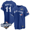 Silnrao T.Blue Jays #11 Bo Bichette Player Royal 2025 World Series Limited Home Stitched Jerseys