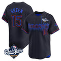 Silnrao T.Blue Jays #15 Chad Green Player Black&Blue 2025 World Series City Connect Stitched Jerseys