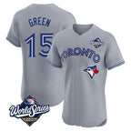 Silnrao T.Blue Jays #15 Chad Green Player Gray 2025 World Series Elite Limited Stitched Jerseys