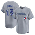 Silnrao T.Blue Jays #15 Chad Green Player Gray Home Game Stitched Jerseys