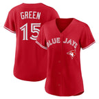 Silnrao T.Blue Jays #15 Chad Green Player Red Home Limited Stitched Jerseys