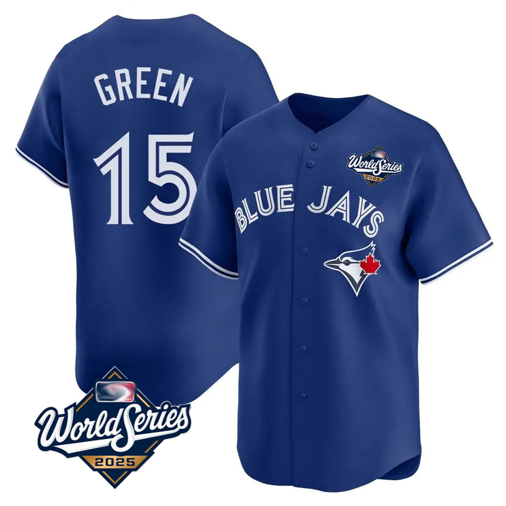 Silnrao T.Blue Jays #15 Chad Green Player Royal 2025 World Series Limited Stitched Jerseys
